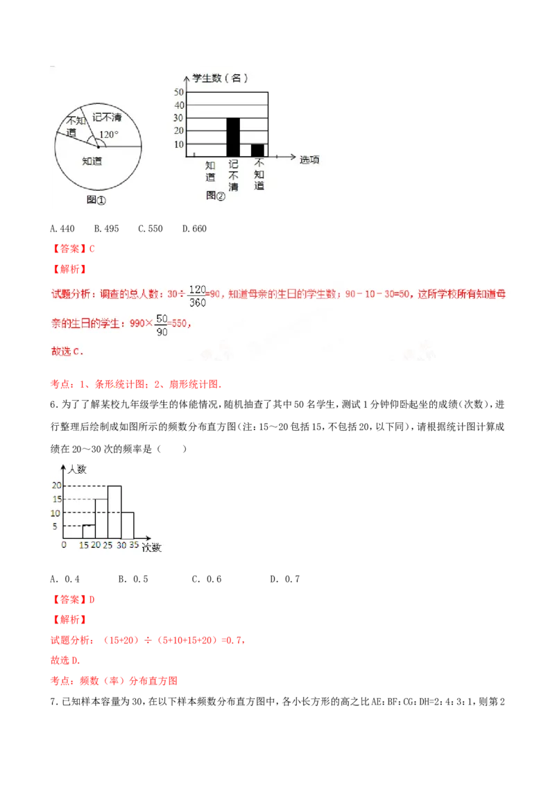 第10章数据的收集、整理和描述（B卷）_初中数学人教版_7下-初中数学人教版_7下-初中数学人教版（旧版）赠送_06习题试卷_2单元测试_单元测试（第2套）