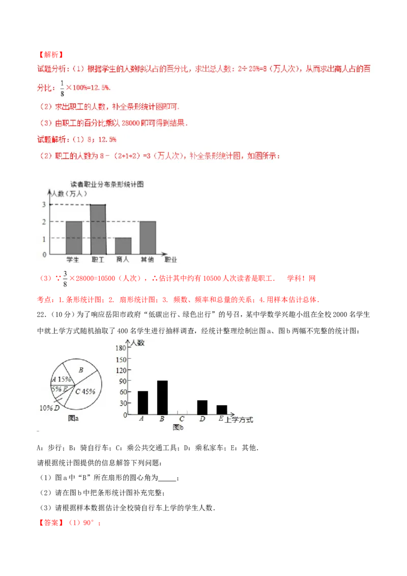 第10章数据的收集、整理和描述（B卷）_初中数学人教版_7下-初中数学人教版_7下-初中数学人教版（旧版）赠送_06习题试卷_2单元测试_单元测试（第2套）