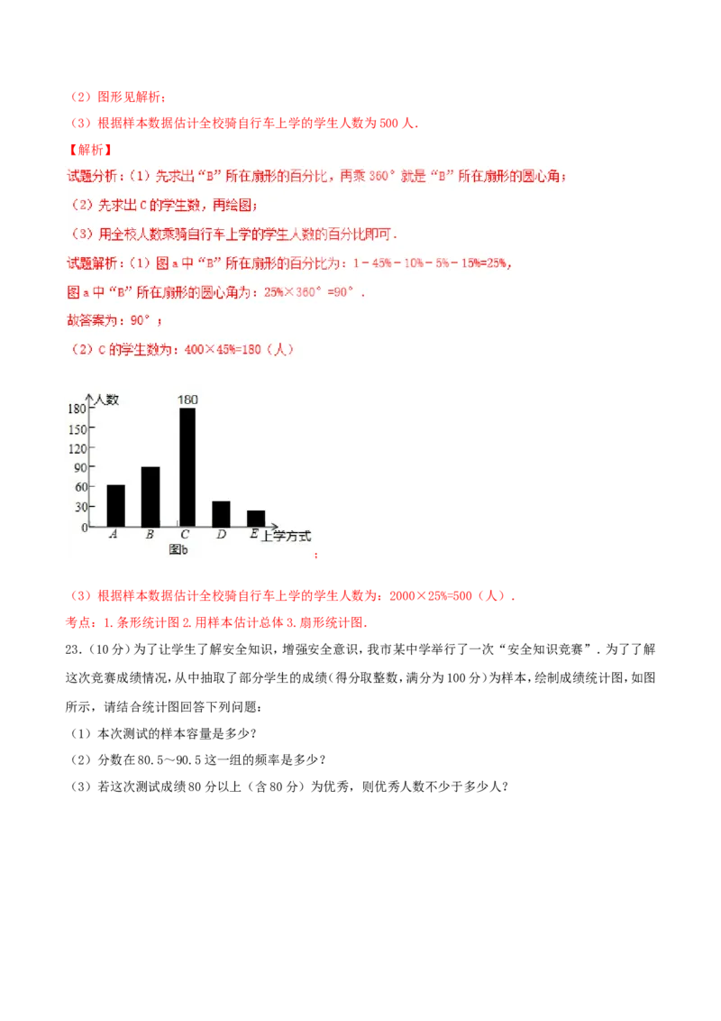 第10章数据的收集、整理和描述（B卷）_初中数学人教版_7下-初中数学人教版_7下-初中数学人教版（旧版）赠送_06习题试卷_2单元测试_单元测试（第2套）