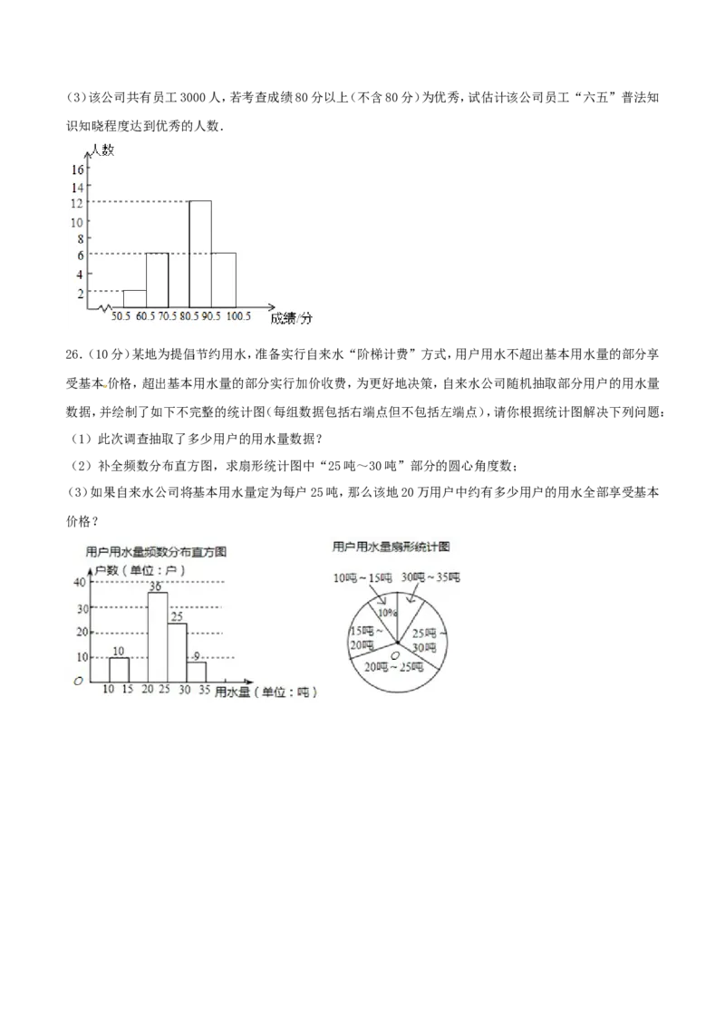 第10章数据的收集、整理和描述（B卷）_初中数学人教版_7下-初中数学人教版_7下-初中数学人教版（旧版）赠送_06习题试卷_2单元测试_单元测试（第2套）