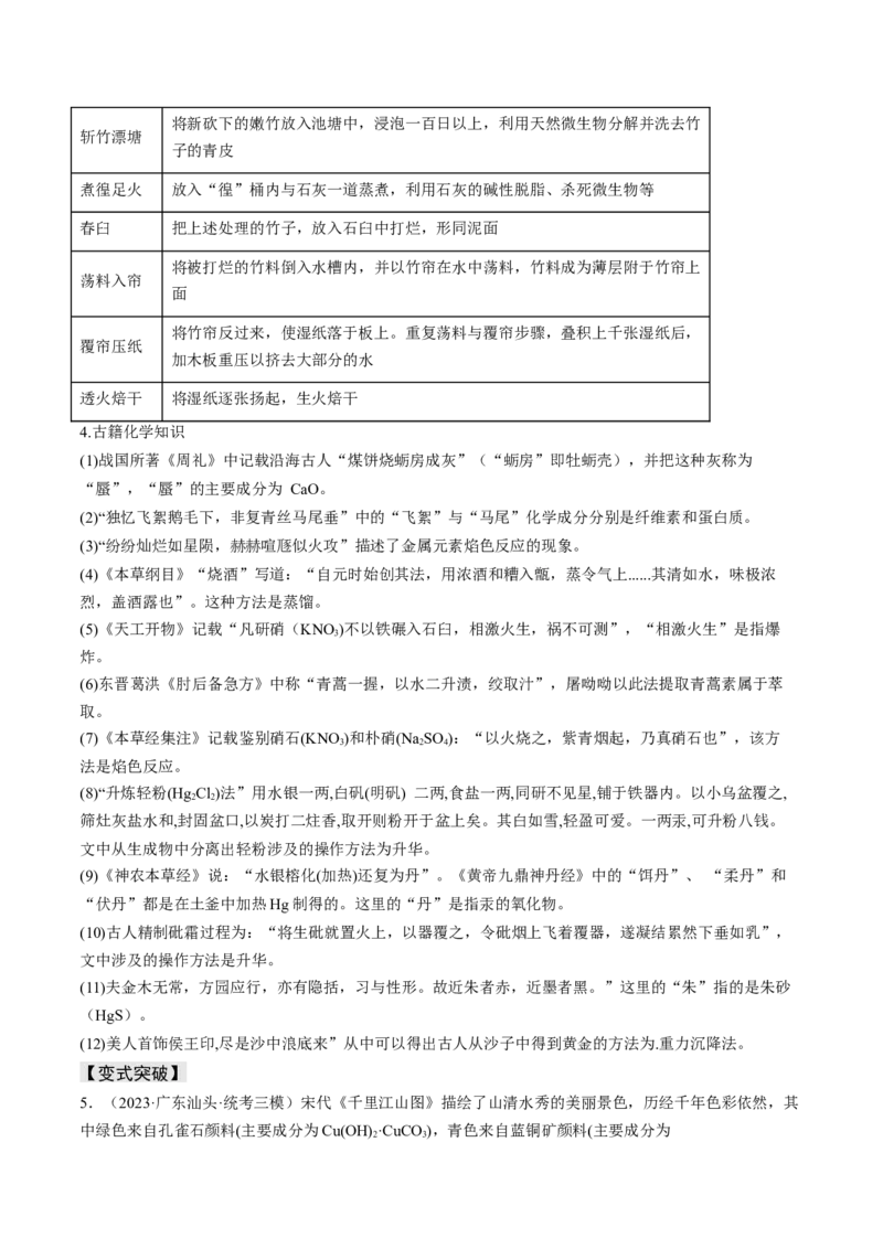 易错专题02化学与STSE-2024年高考化学考前易错聚焦（解析版）_05高考化学_2024年新高考资料_5.2024三轮冲刺_2024年高考化学考前易错聚焦