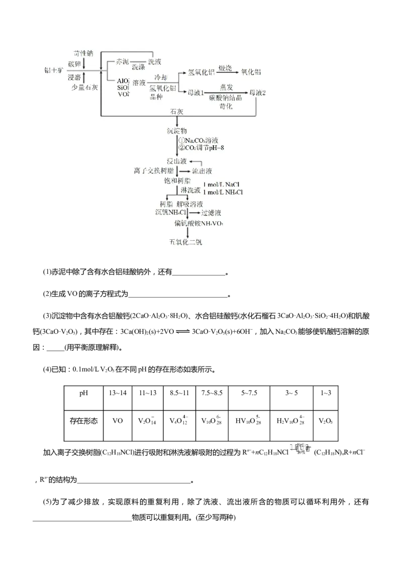 原创（新高考）2021届高三大题优练5除杂提纯类工艺流程教师版_05高考化学_新高考复习资料_2021新高考资料_2021届（新高考）大题优练-化学