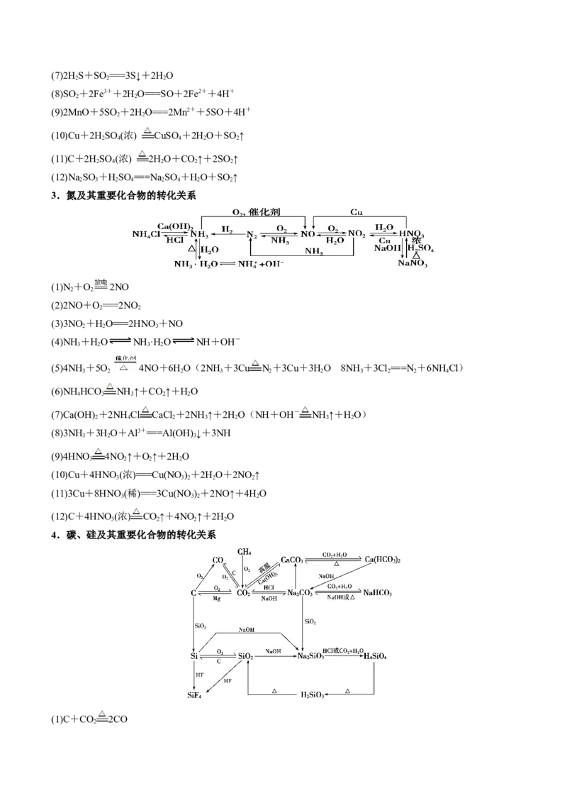 易错专题06非元素及其化合物-2024年高考化学考前易错聚焦（原卷版）_05高考化学_2024年新高考资料_5.2024三轮冲刺_2024年高考化学考前易错聚焦
