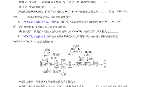 热点专项信息型方程式的书写（原卷版）_05高考化学_2025年新高考资料_二轮复习_上好课2025年高考化学二轮复习讲练测（新高考通用）3379109_主题一化学用语与基本概念