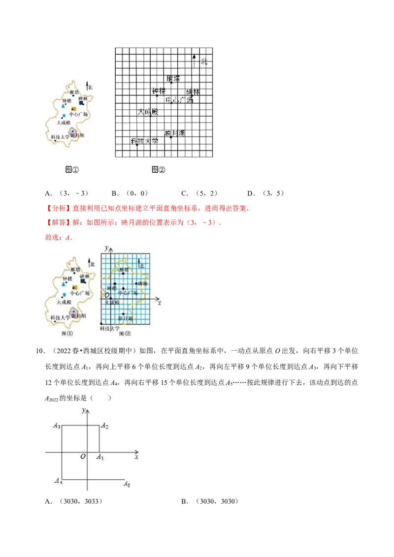 专题7.2坐标方法的简单应用专项提升训练（重难点培优）2023培优（解析版）人教版_初中数学人教版_7下-初中数学人教版_7下-初中数学人教版（旧版）赠送_07专项讲练