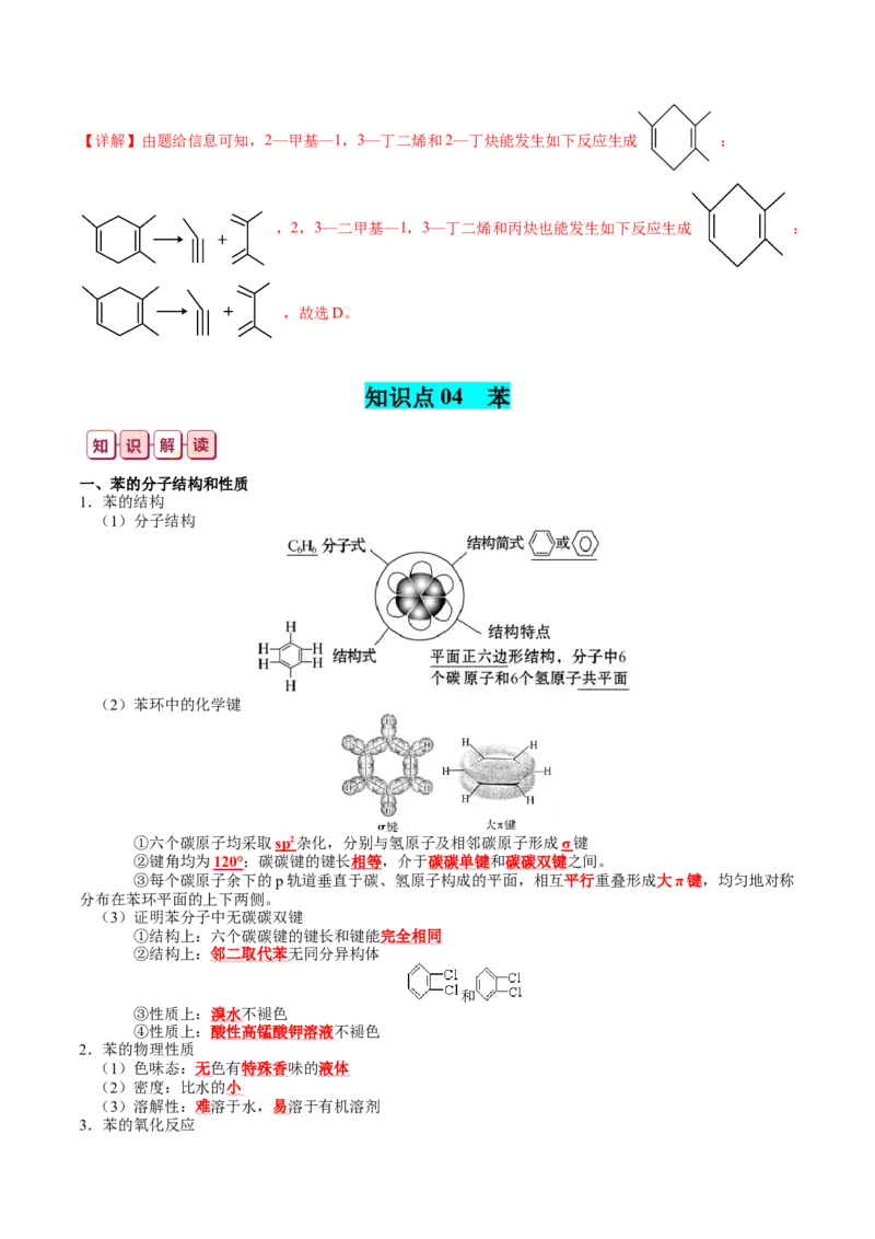 知识清单27+烃-口袋书2024年高考化学一轮复习知识清单_05高考化学_2024年新高考资料_1.2024一轮复习_2024年高考化学一轮复习知识清单