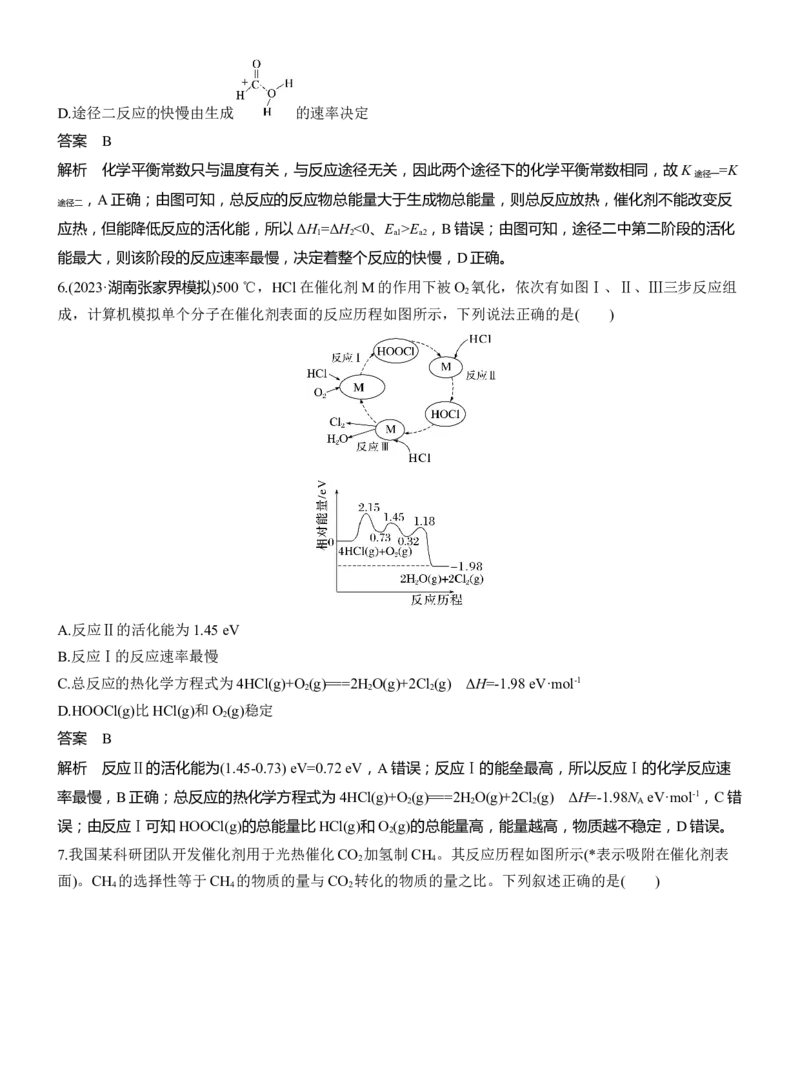 专题五　选择题专攻1　物质能量、能垒变化图像分析淘宝店：红太阳资料库_05高考化学_2025年新高考资料_二轮复习_2025年高考化学大二轮_2025化学二轮复习