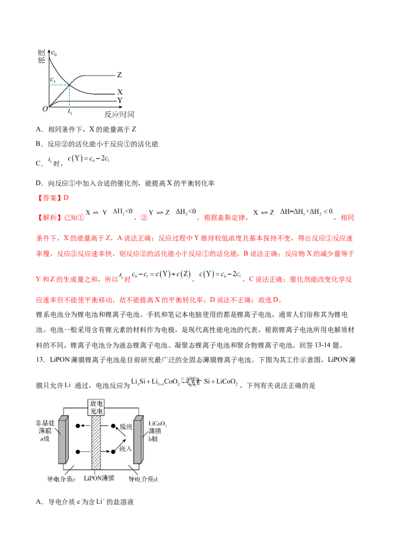信息必刷卷01（河北专用）（解析版）_05高考化学_2025年新高考资料_2025考前信息卷_2025年高考化学考前信息必刷卷（河北专用）34330545