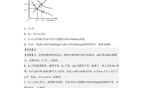 专题十三水的电离和溶液的pH（专练）-冲刺2023年高考化学二轮复习核心考点逐项突破（解析版）_05高考化学_新高考复习资料_2023年新高考资料_二轮复习