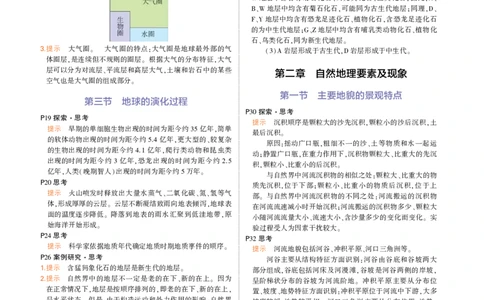 必修第1册中图地理教材习题答案_高中全套电子教材及答案。_02高中教材参考答案_高中地理_中图版