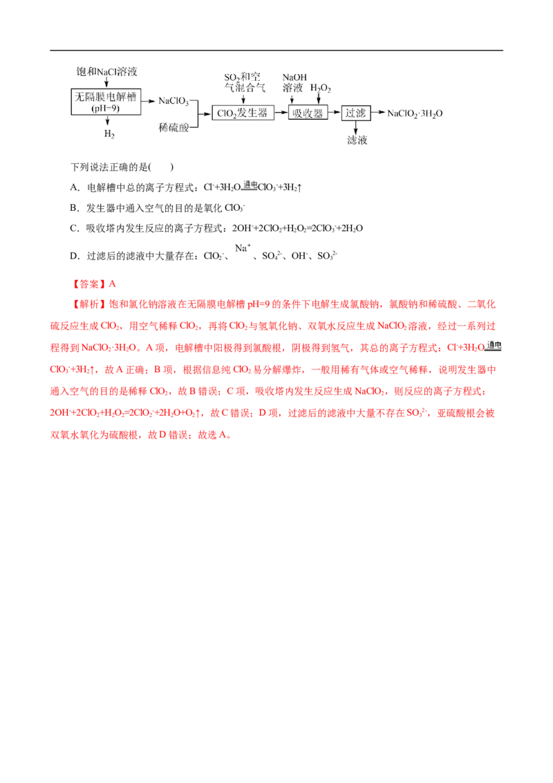微练6离子方程式正误判断（解析版）_05高考化学_新高考复习资料_2023年新高考资料_专项复习_2023年高考化学热点专项导航与精练（新高考专用）