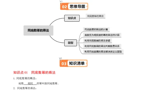 第16章第01讲同底数幂的乘法（1个知识点+5类热点题型讲练+习题巩固）（解析版）_初中数学人教版_8上-初中数学人教版_2025秋季新人教版数学八上课件教案_05-课堂同步练习