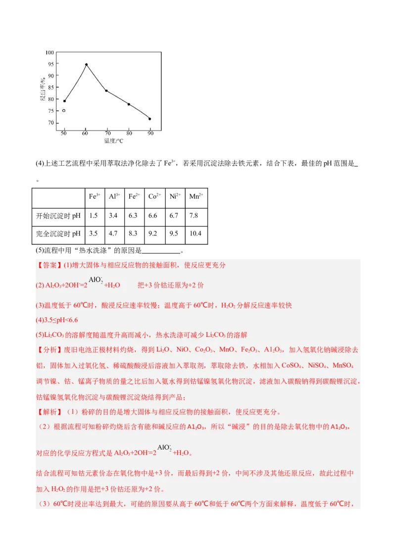 专题讲座（五）工艺流程的解题策略（练）-2024年高考化学大一轮复习精讲精练+专题讲座（解析版）_05高考化学_2024年新高考资料_1.2024一轮复习