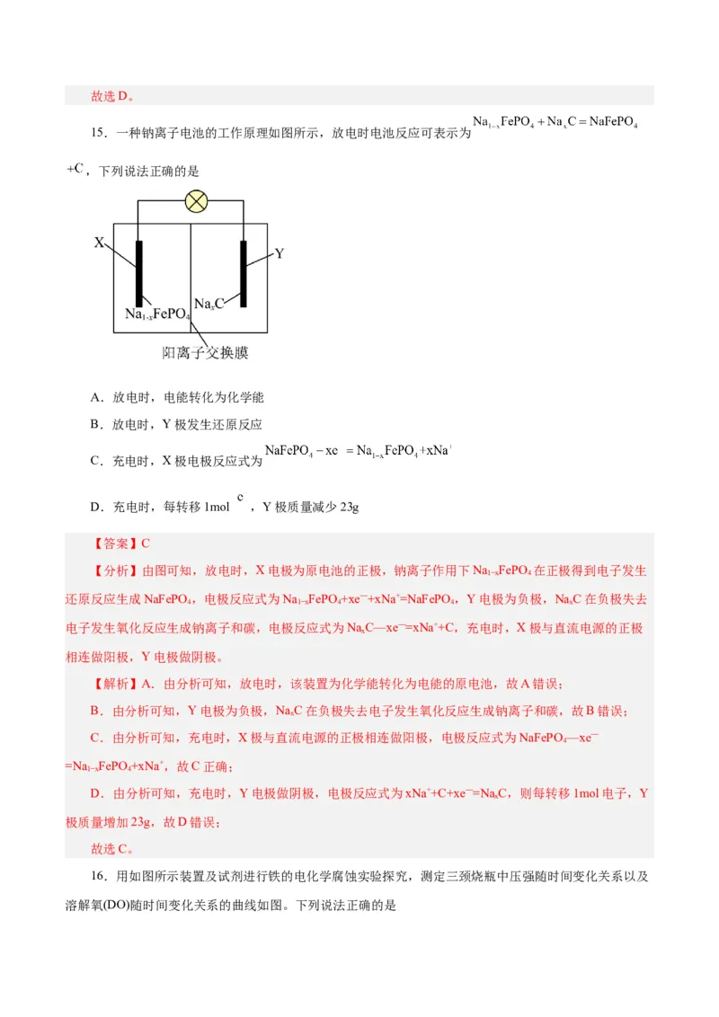 专题六能力提升检测卷-2024年高考化学大一轮复习精讲精练+专题讲座（解析版）_05高考化学_2024年新高考资料_1.2024一轮复习_2024年高考化学大一轮复习精讲精练+专题讲座