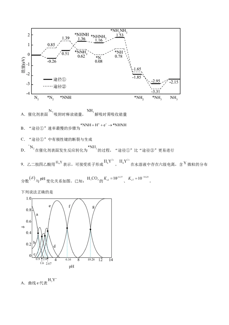 信息必刷卷04（河北专用）（考试版）_05高考化学_2025年新高考资料_2025考前信息卷_2025年高考化学考前信息必刷卷（河北专用）34330545