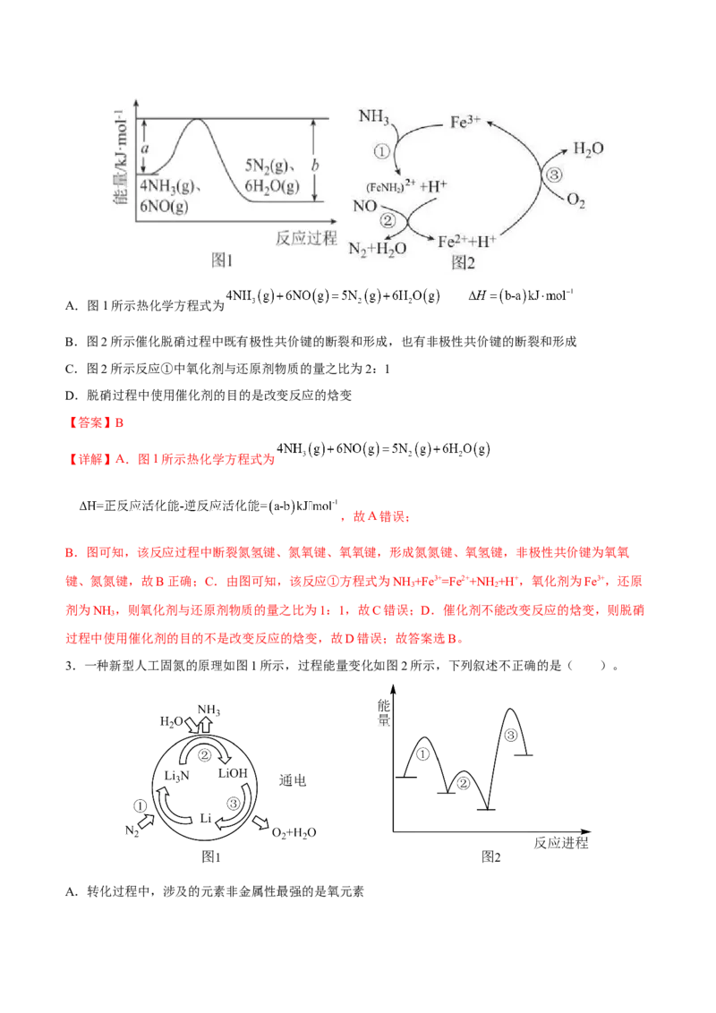 专题六反应速率化学平衡与能量变化（解析版）_05高考化学_新高考复习资料_2023年新高考资料_二轮复习_题型分类归纳2023年高考化学二轮复习讲与练