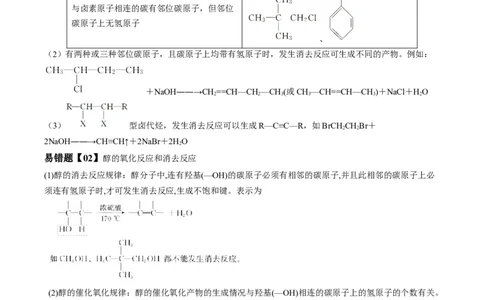 易错点29烃的衍生物-备战2023年高考化学考试易错题（原卷版）_05高考化学_通用版（老高考）复习资料_2023年复习资料_专项复习_备战2023年高考化学考试易错题（全国通用）