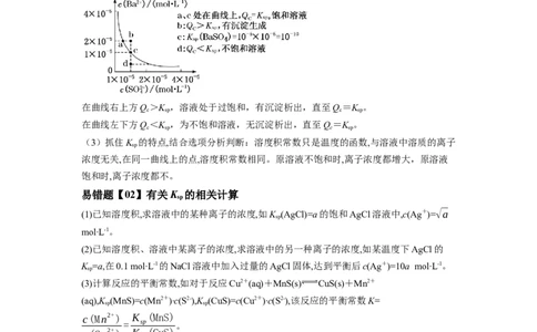 易错点26沉淀溶解平衡-备战2023年高考化学考试易错题（原卷版）_05高考化学_通用版（老高考）复习资料_2023年复习资料_专项复习_备战2023年高考化学考试易错题（全国通用）