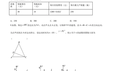 第22章二次函数（培优卷）（原卷版）_初中数学人教版_9上-初中数学人教版_06习题试卷_7期中期末复习专题_满分计划2022-2023学年九年级数学上册阶段性复习测试卷（人教版）