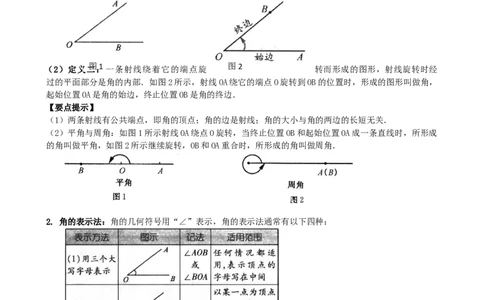 专题6.4角（3大知识点9类题型）（知识梳理与题型分类讲解）（人教版）（解析版）_初中数学人教版_7上-初中数学人教版_7上-初中数学人教版（新版）_07讲义练习