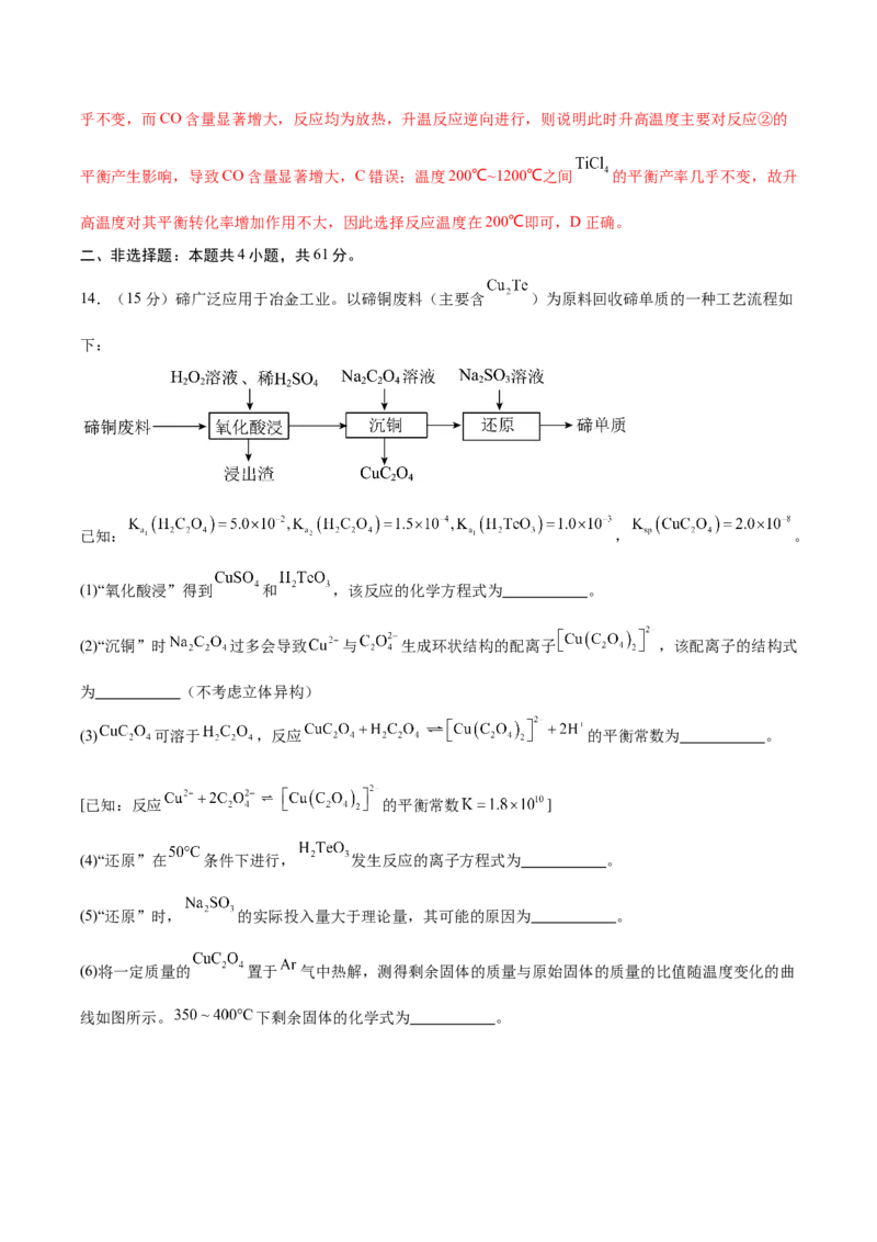 化学（江苏卷02）（解析版）_05高考化学_2024年新高考资料_5.2024三轮冲刺_备战2024年高考化学临考题号押题（江苏专用）322863014