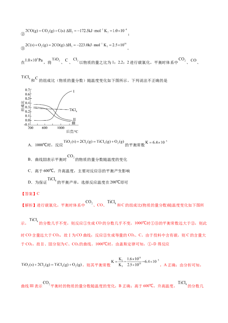 化学（江苏卷02）（解析版）_05高考化学_2024年新高考资料_5.2024三轮冲刺_备战2024年高考化学临考题号押题（江苏专用）322863014