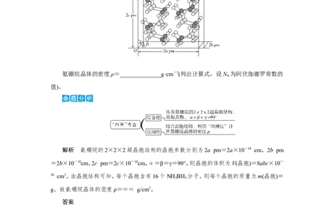 专题突破(十六)晶体结构的分析与计算（教案）_05高考化学_新高考复习资料_2022年新高考资料_2022届一轮复习讲练结合_第十一章物质结构与性质_专题突破(十六)晶体结构的分析与计算