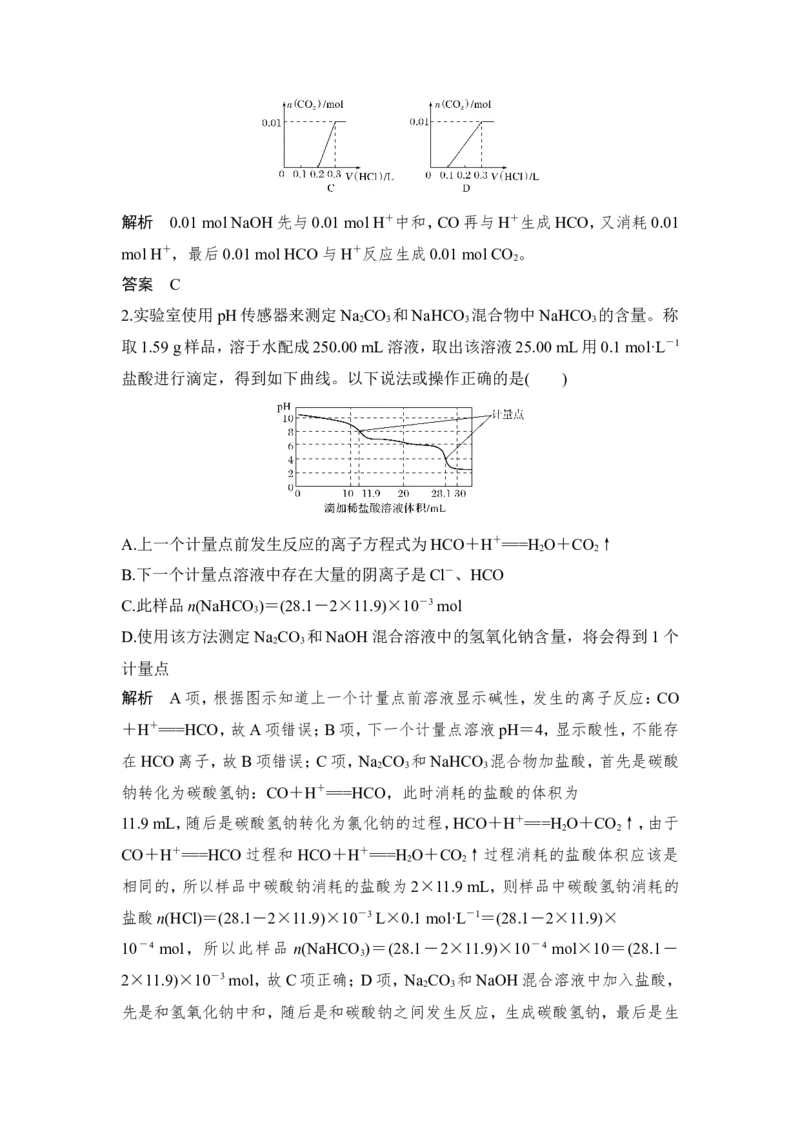 核心素养提升5一折一拐总关情：无机图像分析_05高考化学_新高考复习资料_2022年新高考资料_2022年一轮复习各版本_1.高考化学2022年一轮复习通用版_配套习题库
