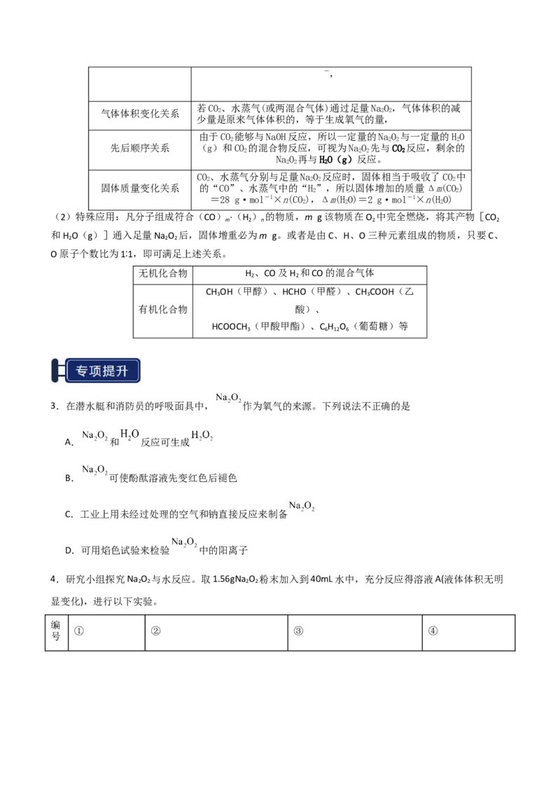 知识清单05钠及其重要化合物（原卷版）_05高考化学_2025年新高考资料_一轮复习_上好课2025年高考化学一轮复习知识清单3246985