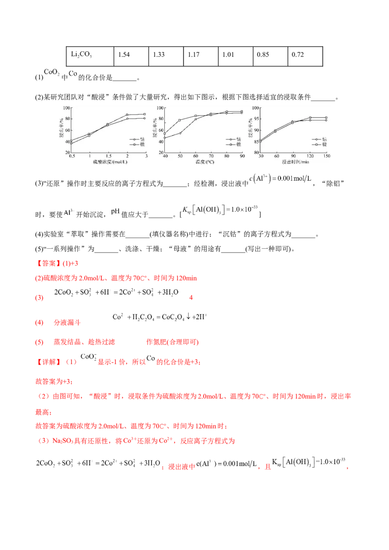专题十一化学工艺流程（解析版）_05高考化学_新高考复习资料_2023年新高考资料_二轮复习_题型分类归纳2023年高考化学二轮复习讲与练