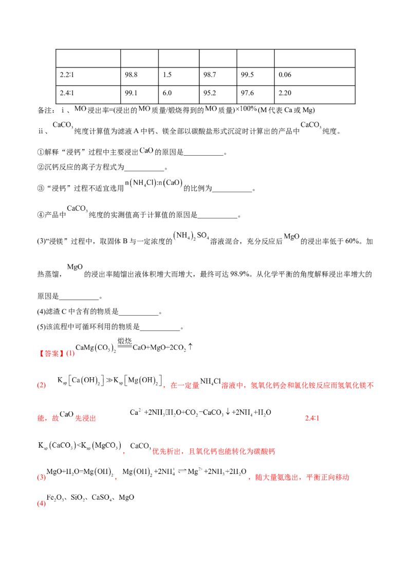 专题十一化学工艺流程（解析版）_05高考化学_新高考复习资料_2023年新高考资料_二轮复习_题型分类归纳2023年高考化学二轮复习讲与练