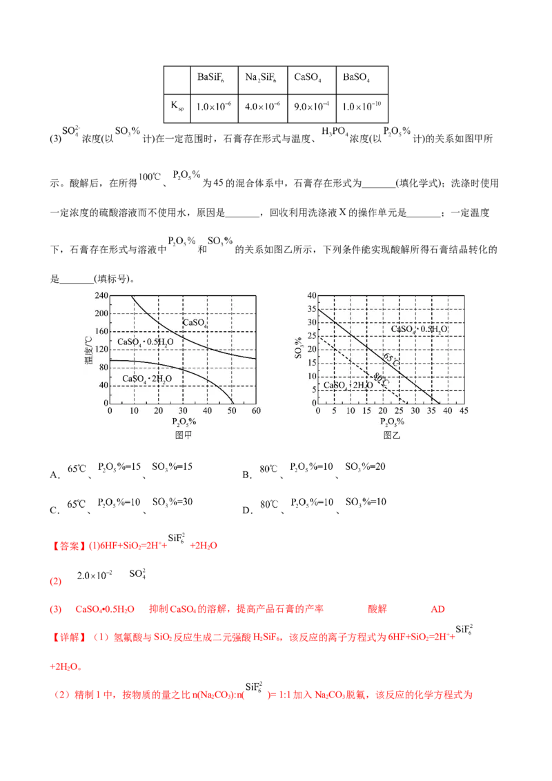 专题十一化学工艺流程（解析版）_05高考化学_新高考复习资料_2023年新高考资料_二轮复习_题型分类归纳2023年高考化学二轮复习讲与练