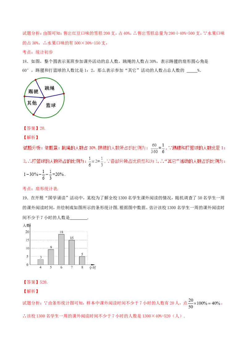 第10章数据的收集、整理和描述（A卷）_初中数学人教版_7下-初中数学人教版_7下-初中数学人教版（旧版）赠送_06习题试卷_2单元测试_单元测试（第2套）