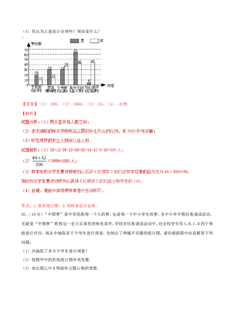 第10章数据的收集、整理和描述（A卷）_初中数学人教版_7下-初中数学人教版_7下-初中数学人教版（旧版）赠送_06习题试卷_2单元测试_单元测试（第2套）