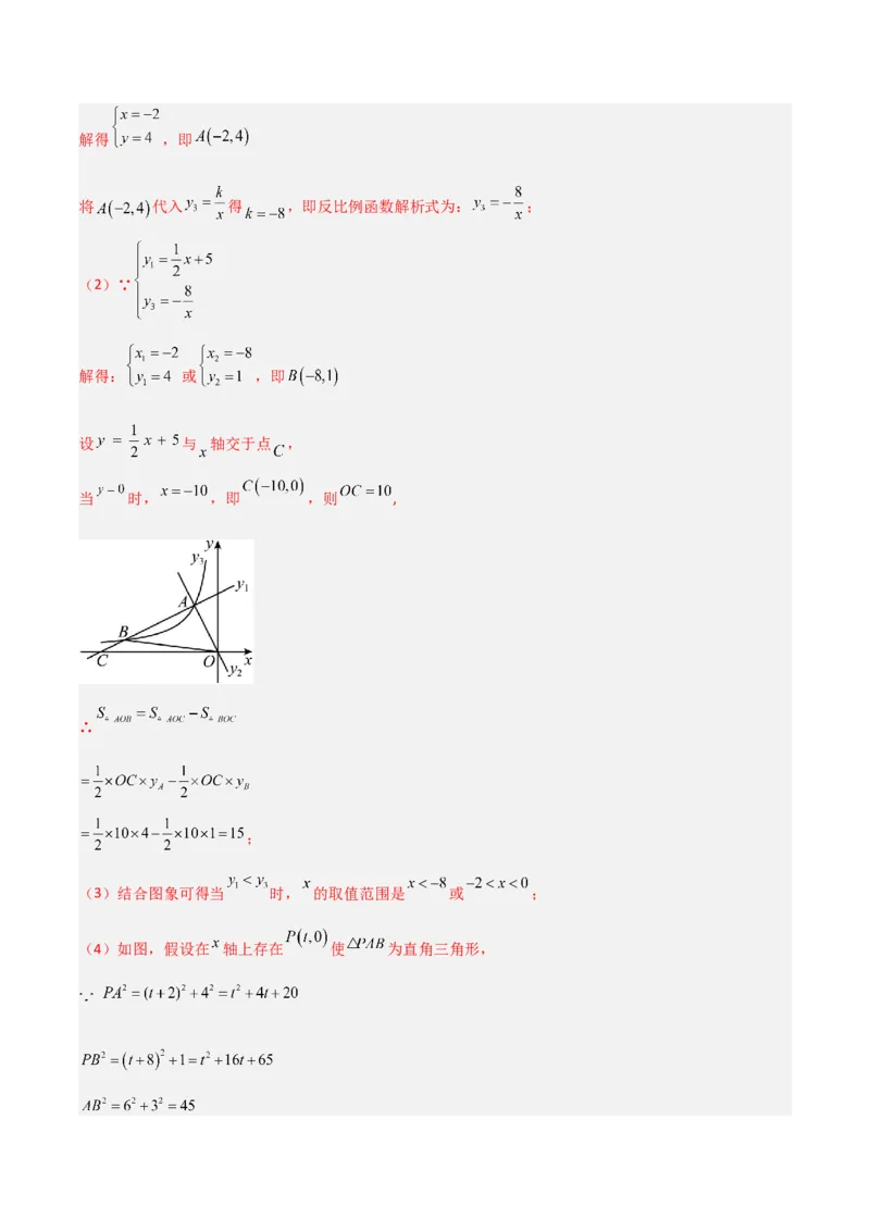 第26章反比例函数（知识清单+典型例题）（教师版）_初中数学_九年级数学下册（人教版）_常见题型通关讲解练-V3_2024版