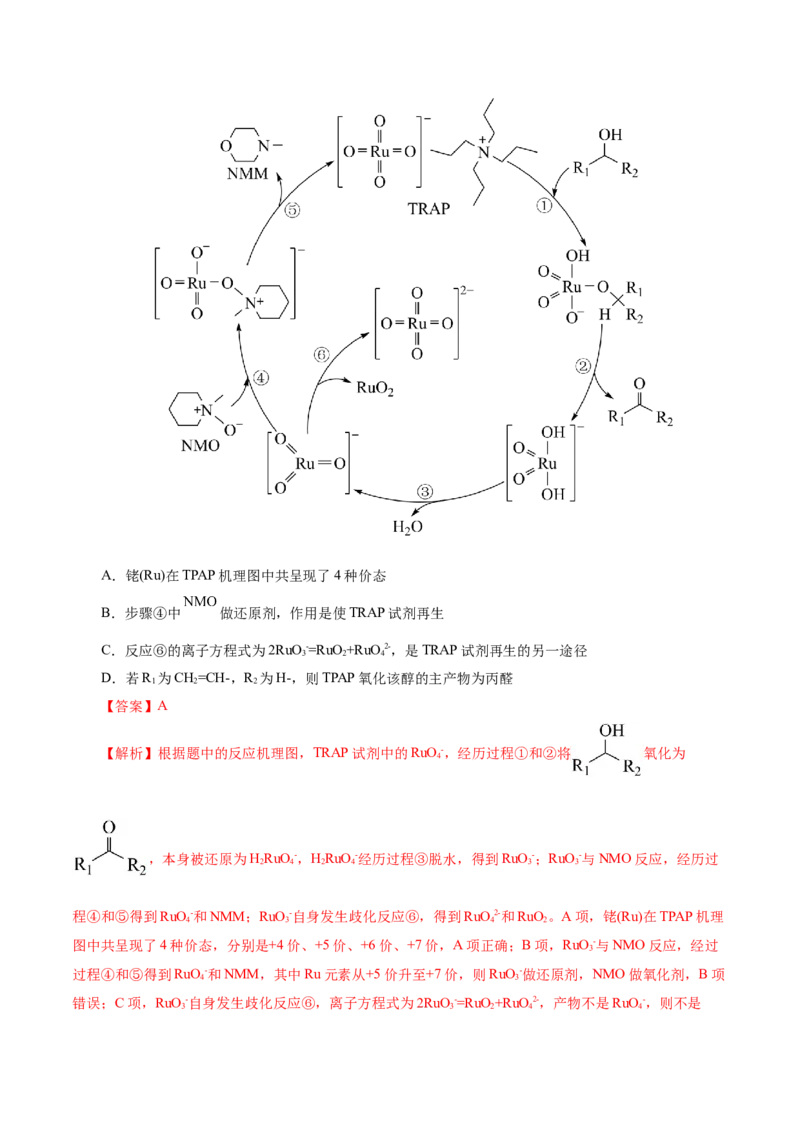 热点专项反应机理与反应过程分析（解析版）_05高考化学_2025年新高考资料_二轮复习_上好课2025年高考化学二轮复习讲练测（新高考通用）3379109_主题三化学反应原理