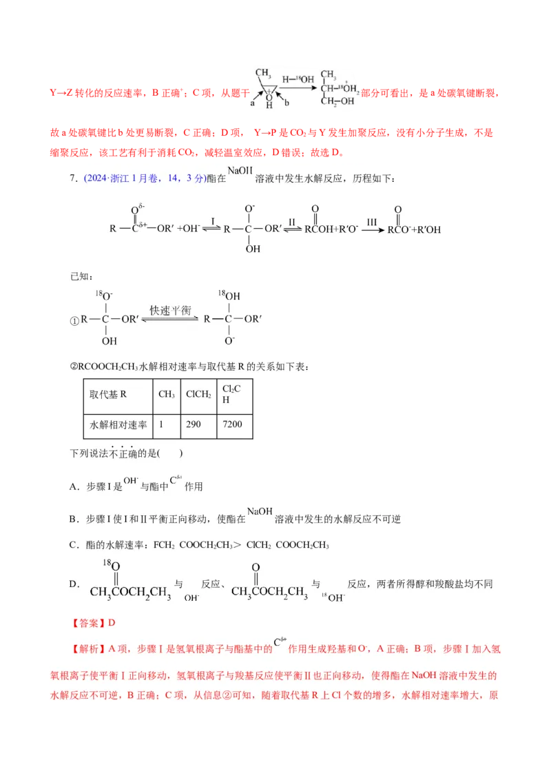 热点专项反应机理与反应过程分析（解析版）_05高考化学_2025年新高考资料_二轮复习_上好课2025年高考化学二轮复习讲练测（新高考通用）3379109_主题三化学反应原理