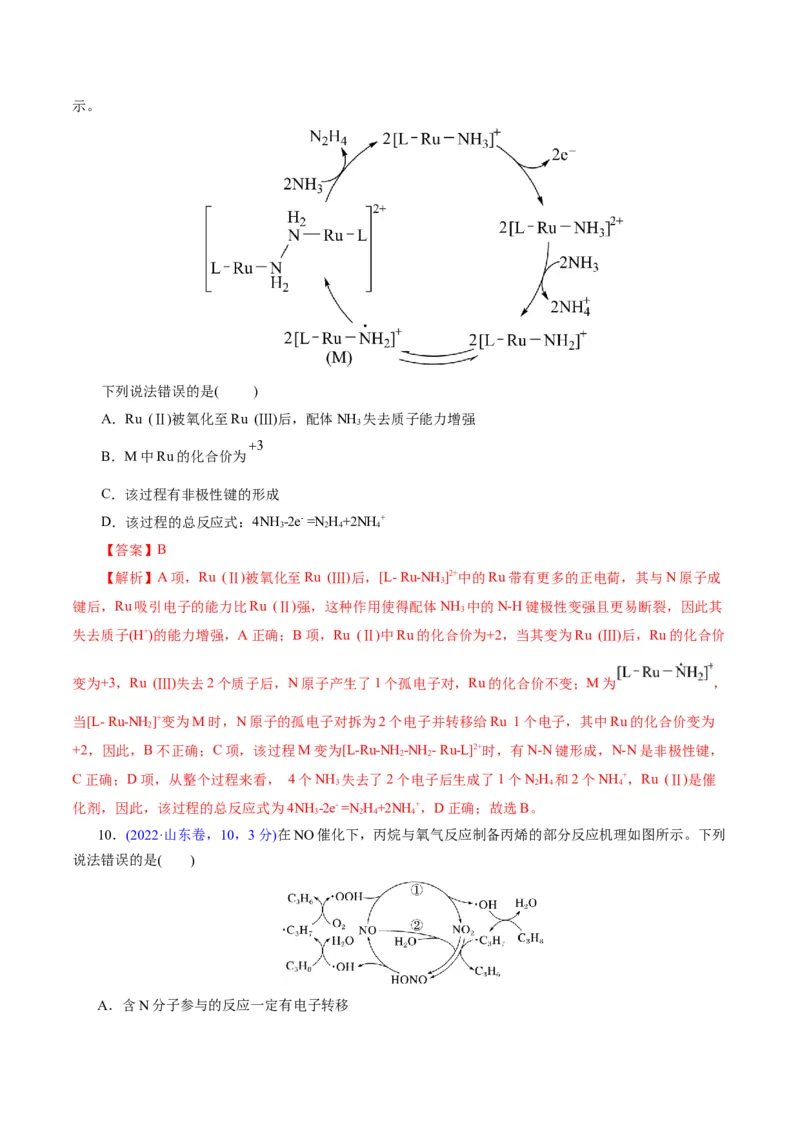 热点专项反应机理与反应过程分析（解析版）_05高考化学_2025年新高考资料_二轮复习_上好课2025年高考化学二轮复习讲练测（新高考通用）3379109_主题三化学反应原理