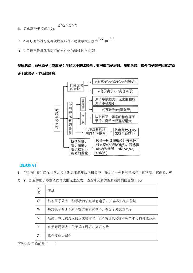 专题五物质结构元素周期律（原卷版）_05高考化学_新高考复习资料_2023年新高考资料_二轮复习_题型分类归纳2023年高考化学二轮复习讲与练