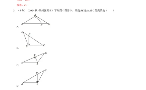 第13章三角形章末题型过关卷（解析版）_初中数学人教版_8上-初中数学人教版_2025秋季新人教版数学八上课件教案_06-章节测试及答案