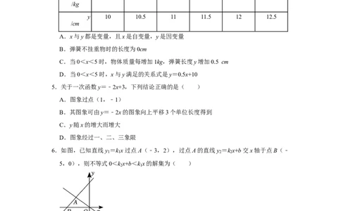 第19章一次函数能力提升测试卷（考试版）_初中数学_八年级数学下册（人教版）_知识解读与题型专练-V14_2024版