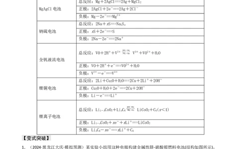 易错专题11电化学基础（原卷版）_05高考化学_2024年新高考资料_5.2024三轮冲刺_2024年高考化学考前易错聚焦