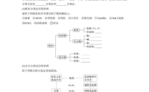 大单元一　第一章　第1讲　物质的组成、性质和转化_05高考化学_2025年新高考资料_一轮复习_2025大一轮复习讲义+课件（完结）_2025大一轮复习讲义化学学生用书Word版文档全书