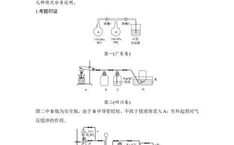 核心素养提升14压强差原理在化学实验中的应用_05高考化学_新高考复习资料_2022年新高考资料_2022年一轮复习各版本_1.高考化学2022年一轮复习通用版_配套习题库