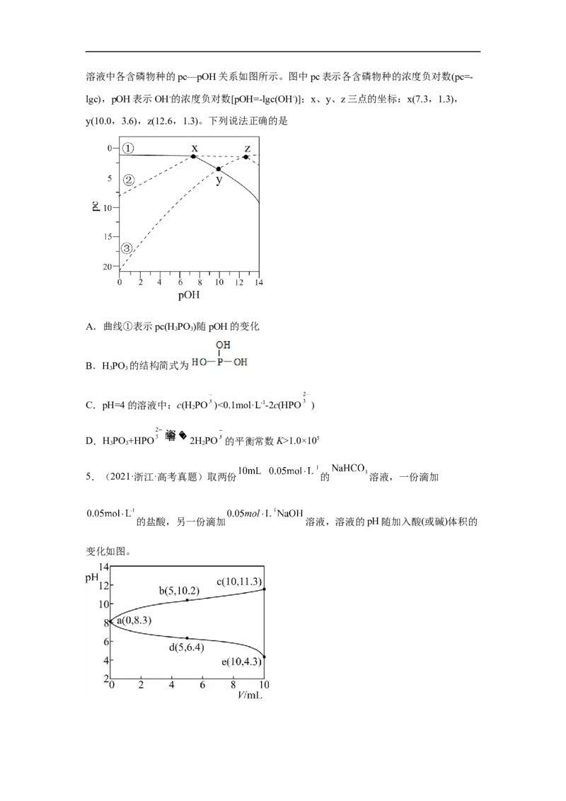 易错点25盐类水解-备战2023年高考化学考试易错题（原卷版）_05高考化学_通用版（老高考）复习资料_2023年复习资料_专项复习_备战2023年高考化学考试易错题（全国通用）