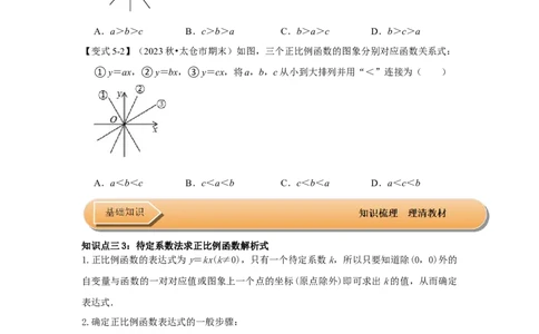 第02讲正比例函数（知识解读+达标检测）（原卷版）_初中数学人教版_八年级数学下册_保存转存之后查看(1)_8下-初中数学人教版（2026春新版持续更新）_旧版-可参考_07专项讲练