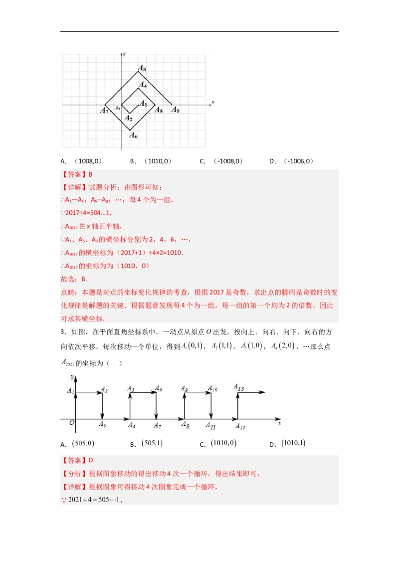 人教版七年级下册第5~8章压轴题考点训练（一）（解析版）_初中数学人教版_7下-初中数学人教版_7下-初中数学人教版（旧版）赠送_06习题试卷_6期中期末复习专题