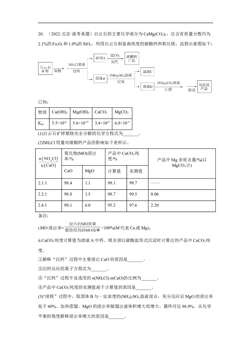 易错点33物质的制备-备战2023年高考化学考试易错题（解析版）_05高考化学_通用版（老高考）复习资料_2023年复习资料_专项复习_备战2023年高考化学考试易错题（全国通用）
