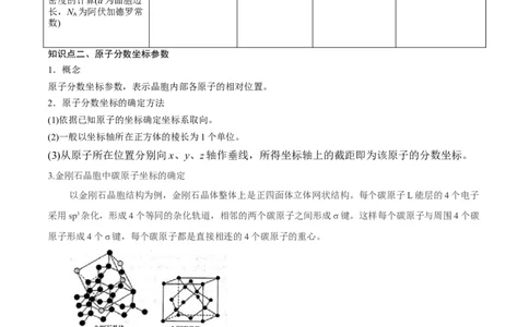 专题讲座（十二）晶胞参数、坐标参数的分析与应用（讲）-2023年高考化学一轮复习讲练测（全国通用）（原卷版）_05高考化学_通用版（老高考）复习资料_2023年复习资料_一轮复习