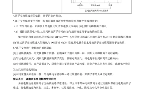 专题讲座（六）电解质介质和隔膜在电化学的作用（讲）-2023年高考化学一轮复习讲练测（全国通用）（原卷版）_05高考化学_通用版（老高考）复习资料_2023年复习资料_一轮复习